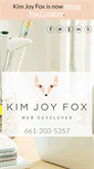 Mobile Screenshot of kimjoyfox.com