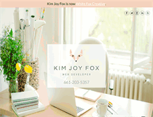 Tablet Screenshot of kimjoyfox.com